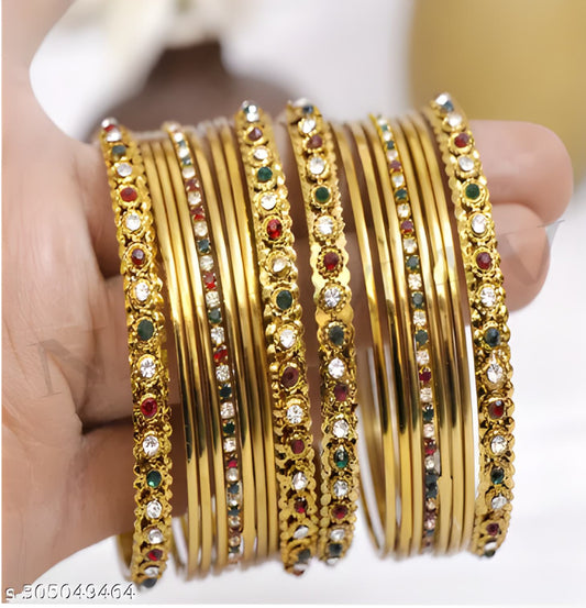 South Indian Style Bridal Bangles Set for Women and Girls | Traditional Fancy Bangles