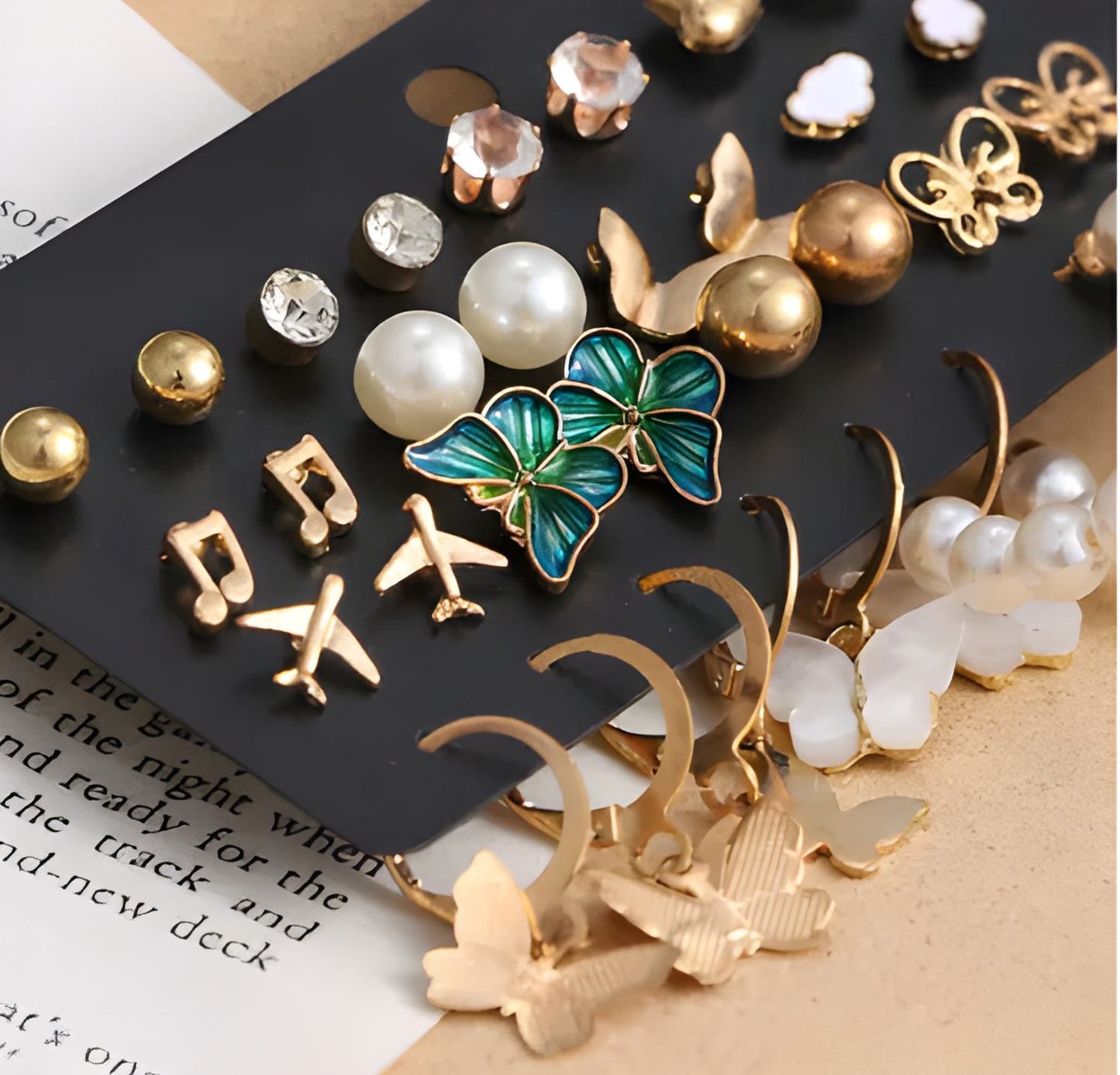 Set of 17 Trendy Earrings for Women – Classy Jewelry for Every Occasion